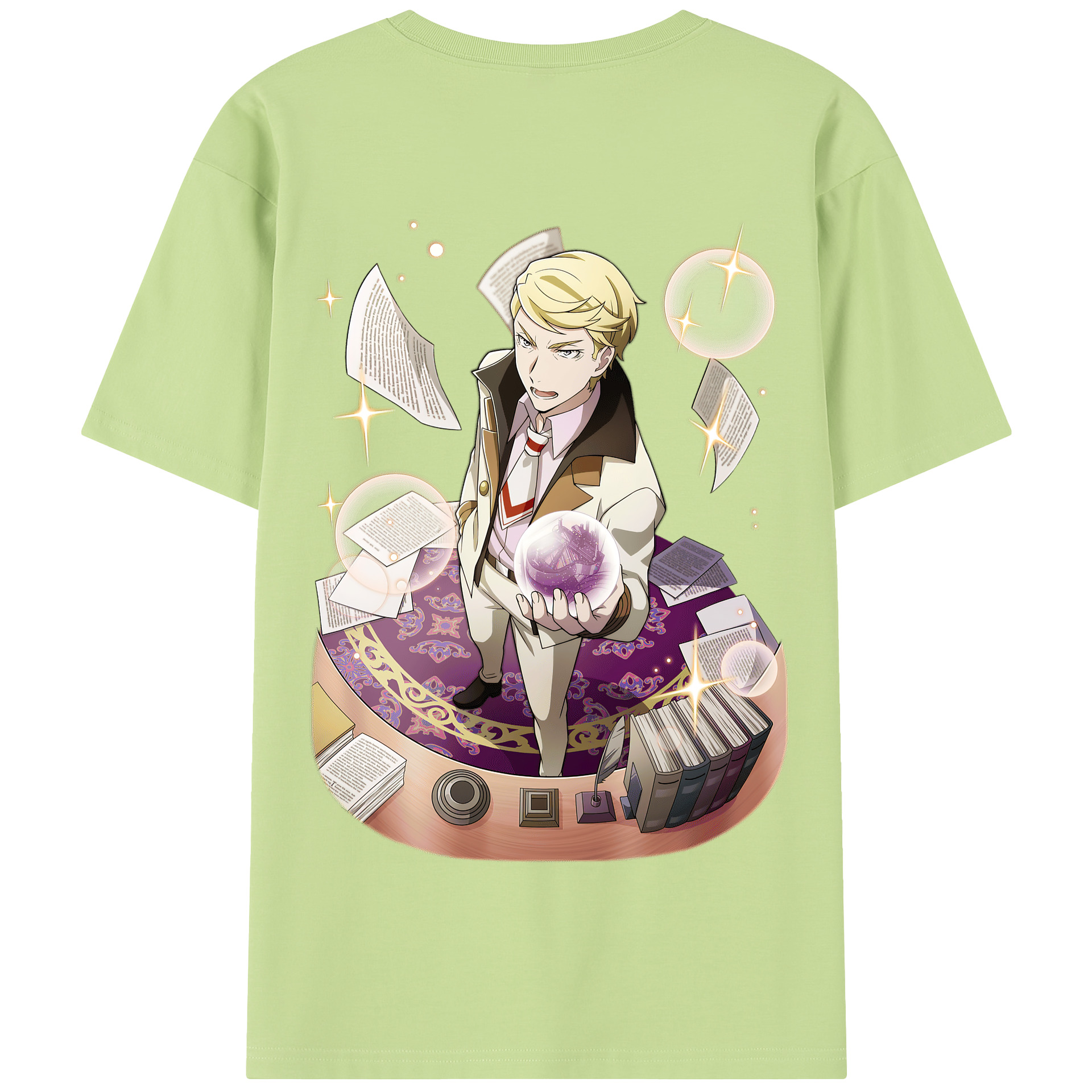 （画像用） 文豪ストレイドッグス Bungo Stray Dogs 綿100％半袖Tシャツ（背面プリント）